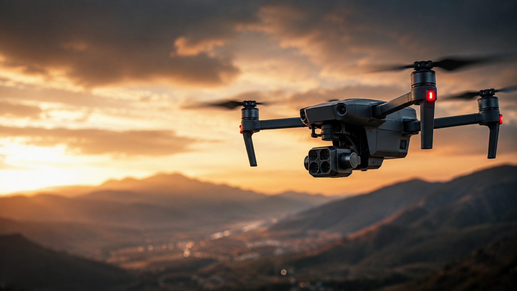 Dron profesional de inspección en vuelo