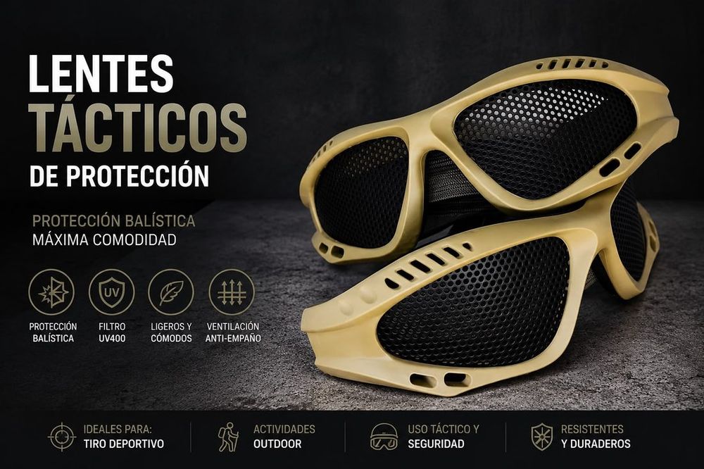 Lentes tácticos de protección para tiro